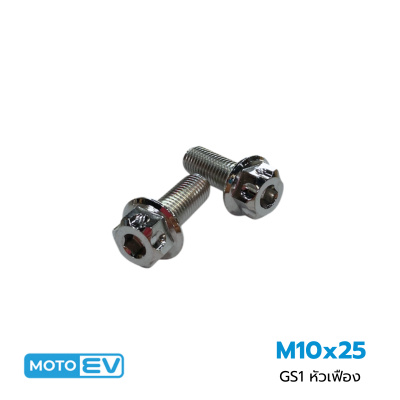 น็อตยึดปั๊ม M10x25 GS1 หัวเฟือง (4)